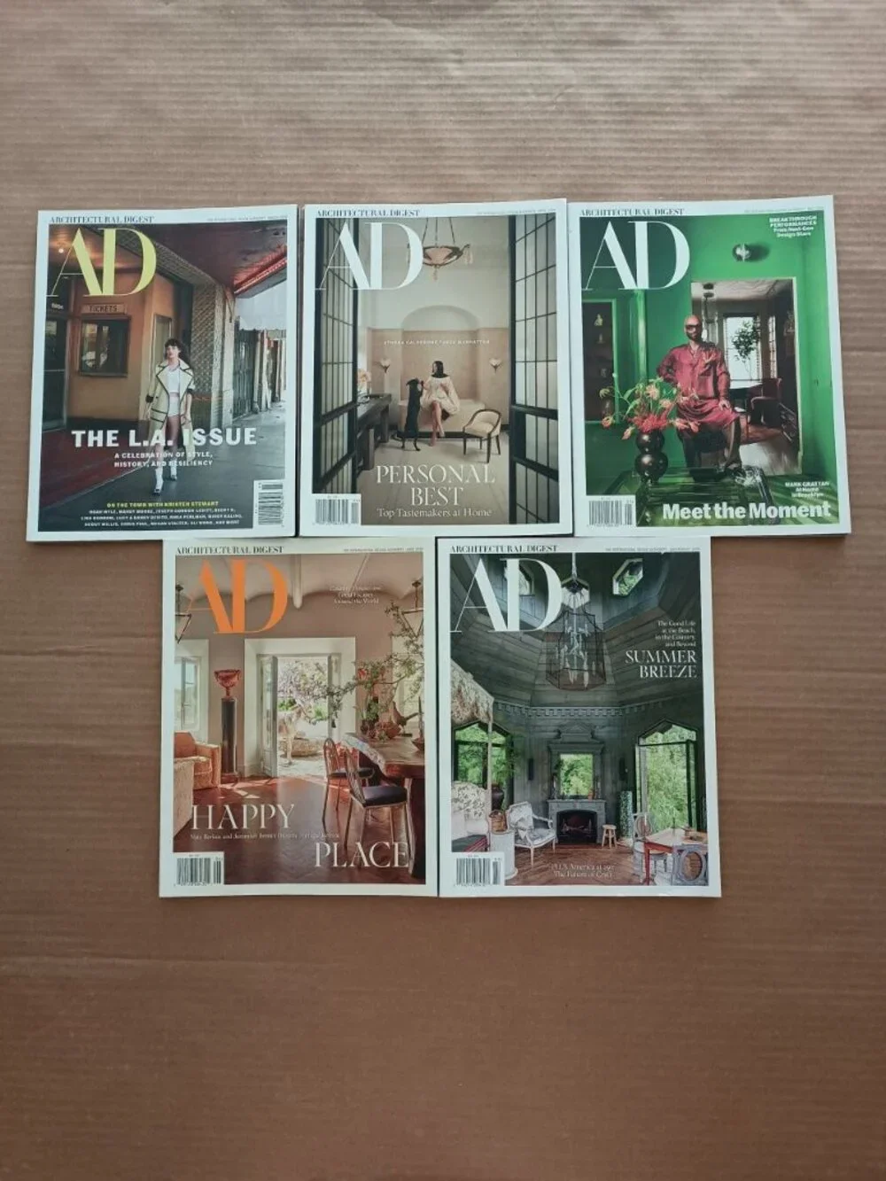 Architectural Digest magazine 5 pack March to July/August 2026